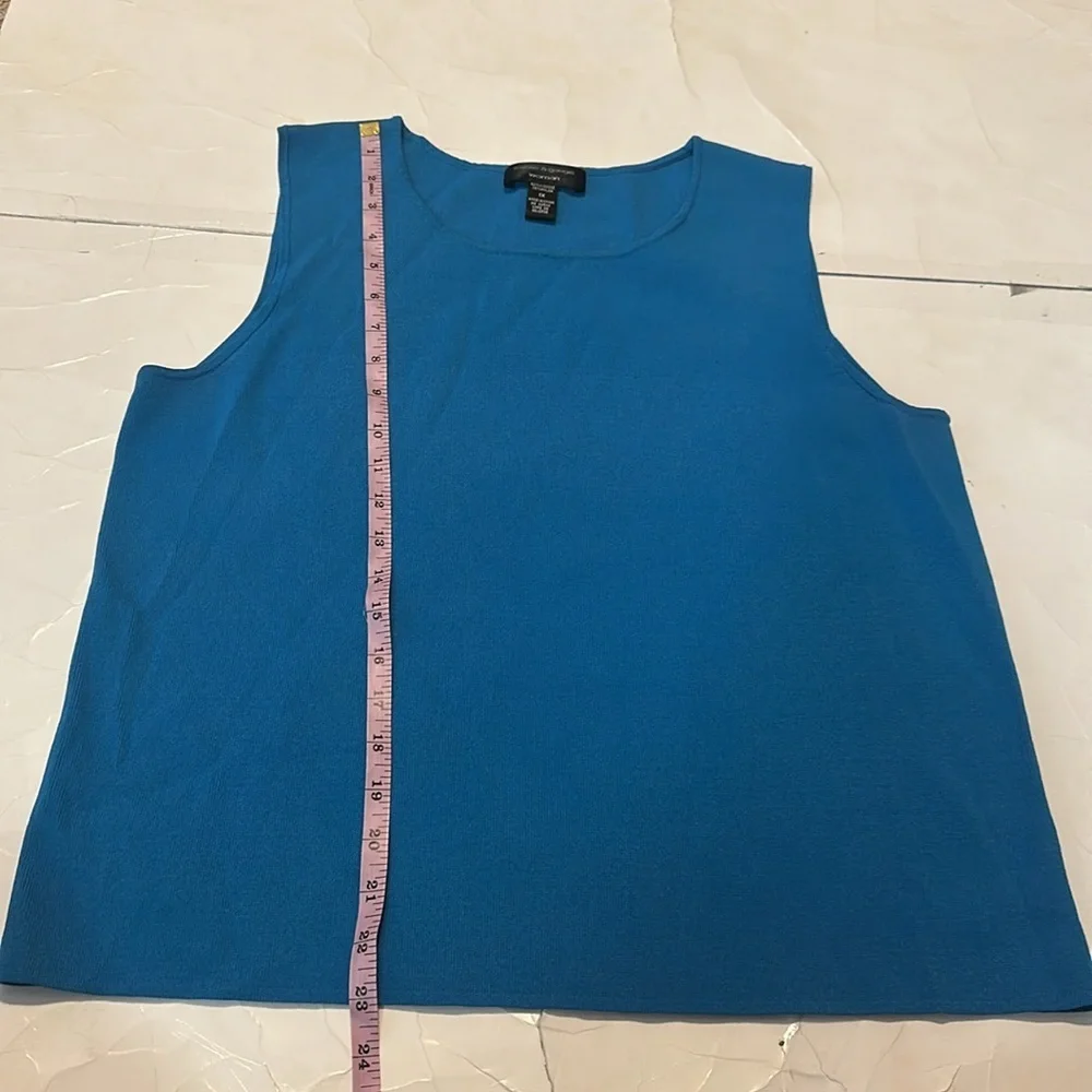 Cable & Gauge Woman 1X Blue Plain Tank Top - Picture 4 of 4